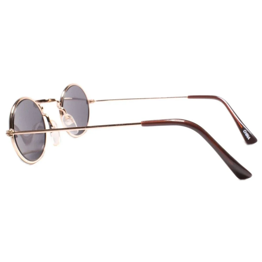 Kids 0-2 year Round Gold Sunglasses 100% UV Protection